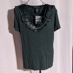 BRAND NEW - Cable & Gauge Black Embellished Top